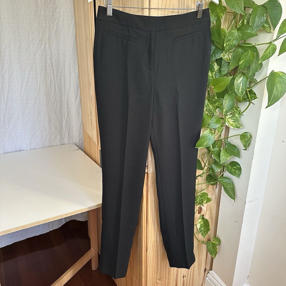 J Crew Women's 6 Tall 365 Crepe Easy‎ Pant High Rise Black Dress Career Comfy